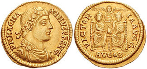 magnus maximus roman coin solidus